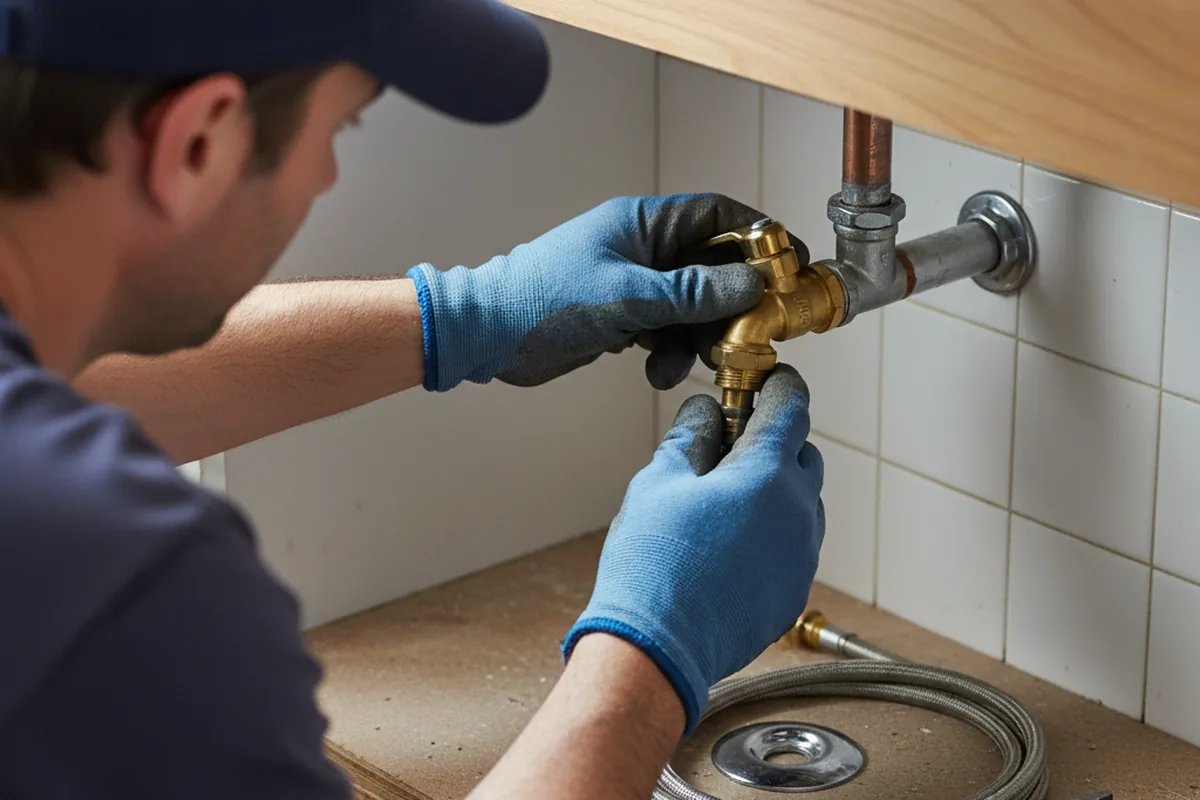Shutoff valve and fitting work during Repiping in Maroa
